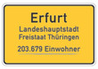 Erfurt 203.679 Einwohner (Stand: 31.12.2012)