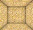 orange yellow mosaic square tiled empty space