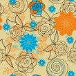 vector seamless flower background