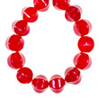 string of red jade necklaces