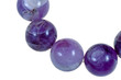 string of round blue amethyst beads