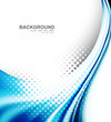 abstract business technology colorful texture blue wave vector