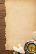 Photo: paper vintage background and compass paper vintage background and compass