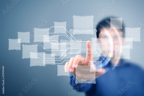 Photo: Internet concept of global technology Internet concept of global technology