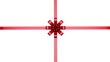 Video being wrapped by four ribbons and a bow in the center