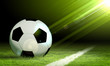 black and white soccer ball