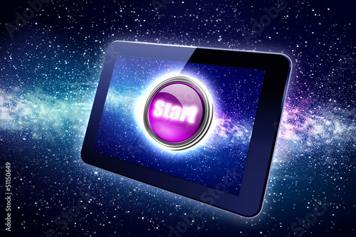 Illustration: Great tablet with a Start button Great tablet with a Start button