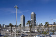 The port and the twin towers