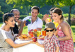 Multiethnic group of friends