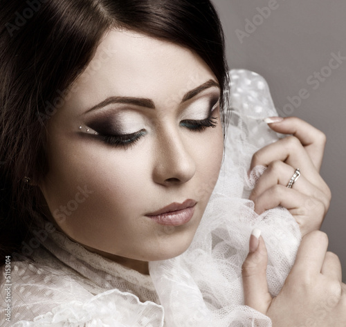 Photo: closeup portrait of a beautiful girl closeup portrait of a beautiful girl