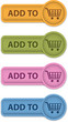 Vector: Shopping buttons Shopping buttons