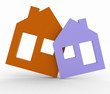 Illustration: 3d model house symbol set 3d model house symbol set