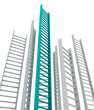 Illustration: Ladder leader, as concept idea of success and permanence Ladder leader, as concept idea of success and permanence