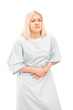 Female patient with a stomach ache