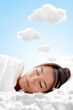 Peaceful woman sleeping