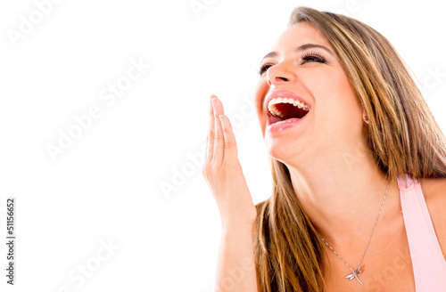 Photo: Happy woman laughing Happy woman laughing