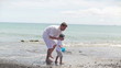 Video: Family in white clothes on the beach Family in white clothes on the beach