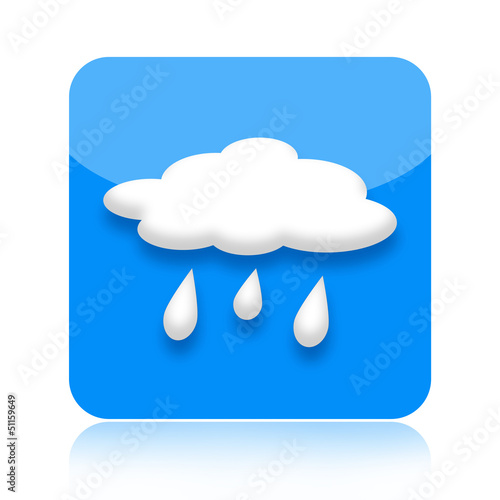 Illustration: Raining weather icon Raining weather icon