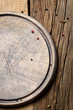 Old wooden cutting board with cut marks background 1