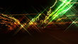 Hyper night drive. Disco effect.