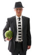 Geschäftsmann mit Wassermelone