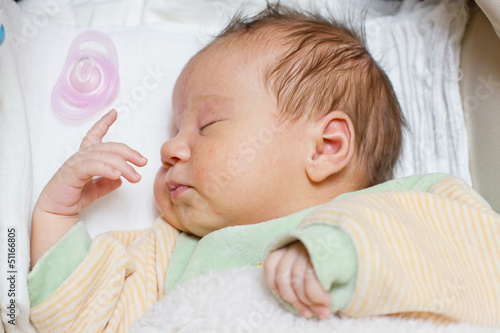 Photo: newborn baby sleeping newborn baby sleeping