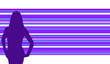 Hintergrund einer Frau im Retrostyle Vector