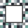 Cadre Carrelage_Vert-Noir-Blanc