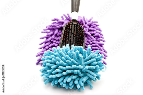 Photo: Staubwischer mit Haarbürste Staubwischer mit Haarbürste