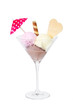 Eis essen im Eiscafe
