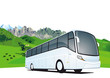 Busreisen in den Bergen