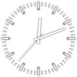 vector white clock