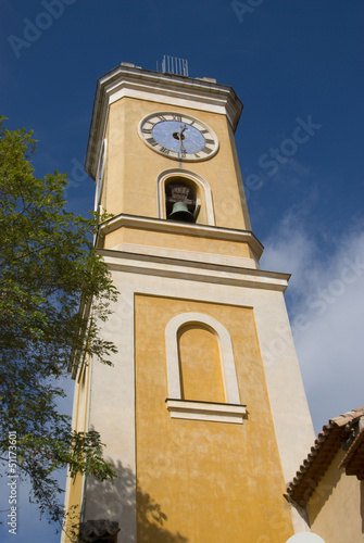 Photo: gelber Kirchturm, cote d'azur gelber Kirchturm, cote d'azur