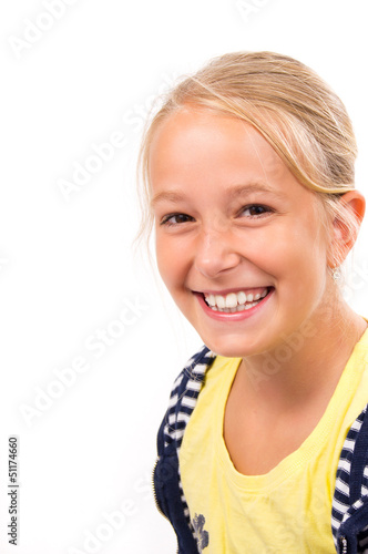 Photo: Pretty Blond Girl smiling Pretty Blond Girl smiling