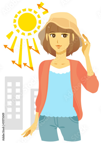 Illustration: 紫外線対策2 紫外線対策2