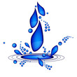 Background with water drops