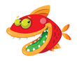 Vector: fish crazy fish crazy