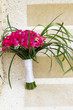 Photo: beautiful bridal bouquet on natural background beautiful bridal bouquet on natural background