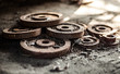 Old rusty gears