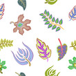 leaves seamleee patern
