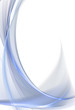 Awesome light blue waves on white background