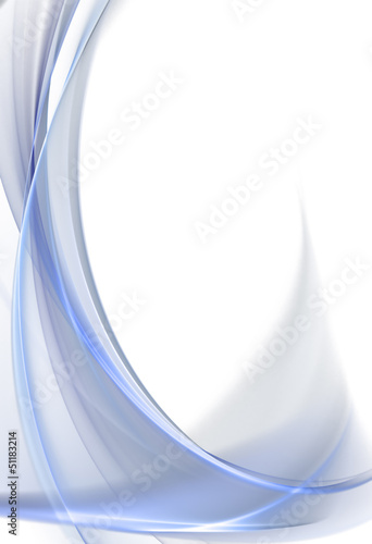 Illustration: Awesome light blue waves on white background Awesome light blue waves on white background