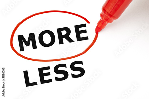 Photo: More or Less More or Less
