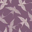 swallow seamless pattern