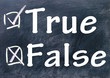 true and false choice