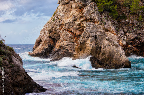 Photo: Cliff by the Adriatic Sea Cliff by the Adriatic Sea