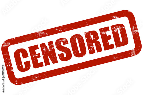 Illustration: Grunge Stempel rot CENSORED Grunge Stempel rot CENSORED