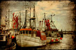 Retroplakat - Fischkutter