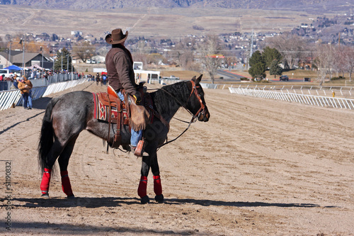Photo: Cowboy on horse Cowboy on horse