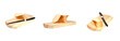 Set of sliced ​​loaf on board